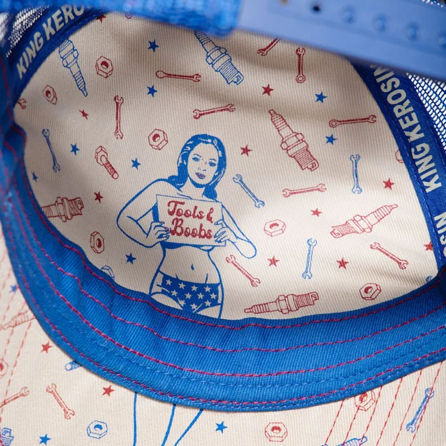 King Kerosin Never Grow Up trucker cap beige