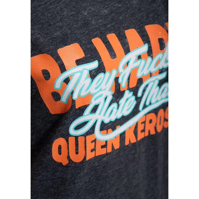 King Kerosin Queen Kerosin Be Happy t-shirt anthracite