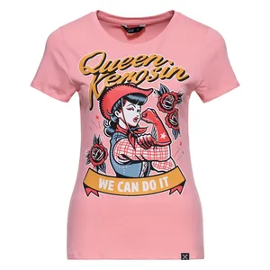 King Kerosin Queen Kerosin We Can Do It t-shirt rose