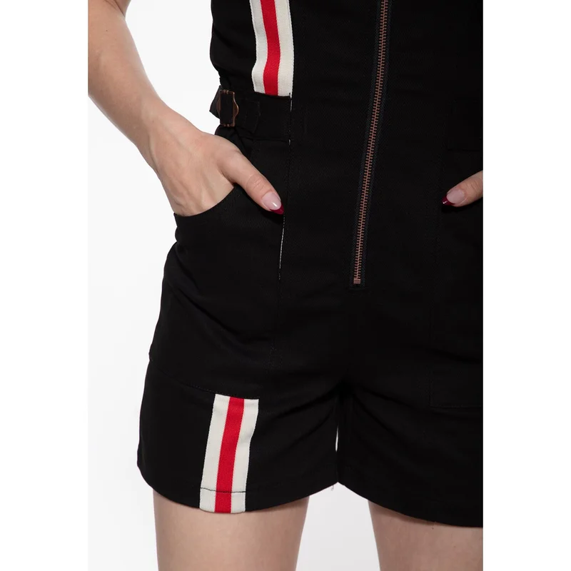 King Kerosin Queen Kerosin Dragstrip overall black