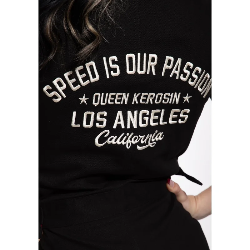 King Kerosin Queen Kerosin Dragstrip overall black