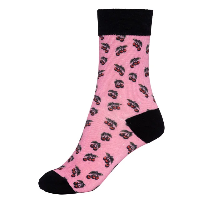King Kerosin Queen Kerosin Cherries socks rose