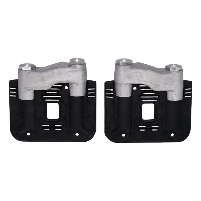 EMD ''Knucklehead style'' rocker cover set. Black cut