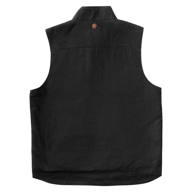 West Coast Choppers WCC Sherpa Lined Canvas Workvest black