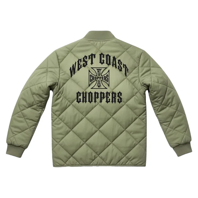 West Coast Choppers WCC Iron Quilted jacket olive green