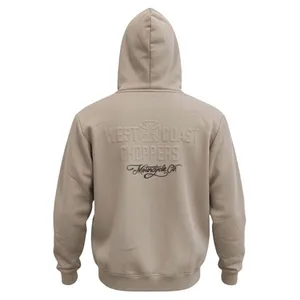 West Coast Choppers WCC Embossed hoodie stone