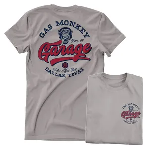Gas Monkeys Garage GMG Hot Rod Shop Logo t-shirt storm gray