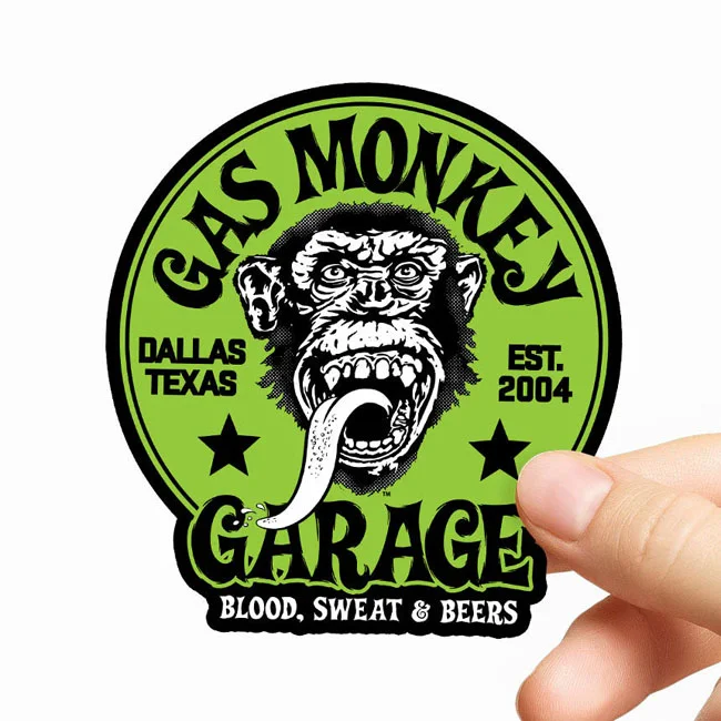 Gas Monkeys Garage GMG Green Logo Sticker