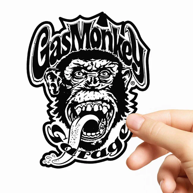 Gas Monkeys Garage Spitting Monkey Sticker