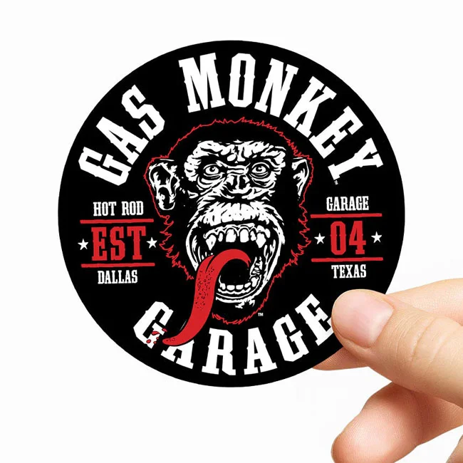 Gas Monkeys Garage GMG Round Seal Sticker
