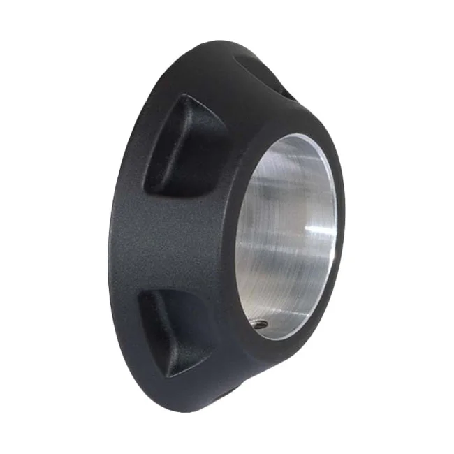 Rick's Motorcycles Front wheel spacer/cover, right. Black