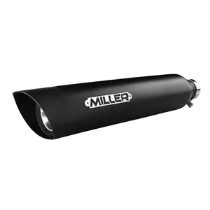 Miller Exhaust Miller, Liberty Slip-On black, End cap SlashCut black