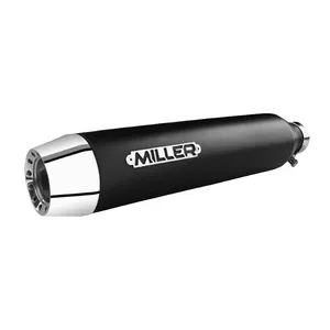 Miller Exhaust Miller, Liberty Slip-On black, End cap Tapered polished