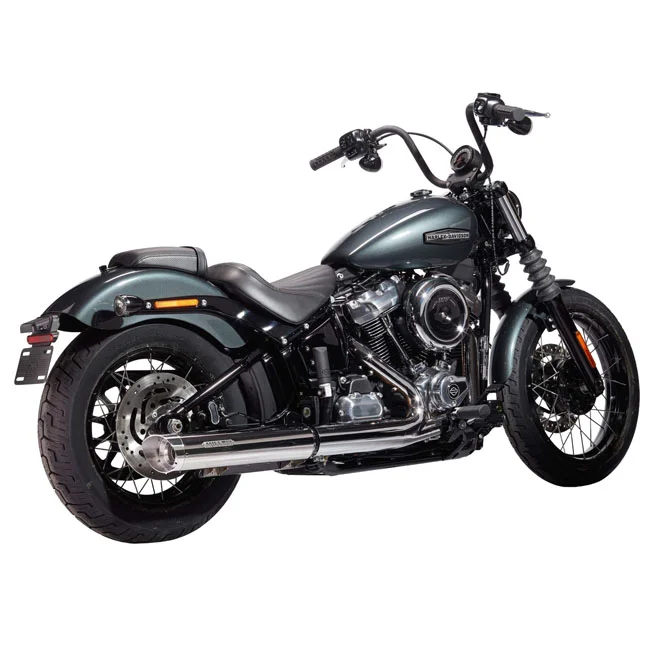 Miller Exhaust Liberty Slip-On polished, End cap SlashCut polished