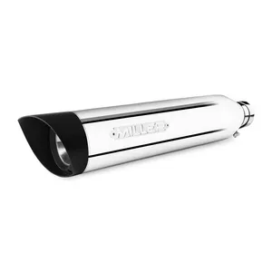 Miller Exhaust Miller, Liberty Slip-On polished, End cap SlashCut black