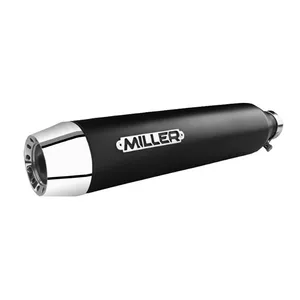 Miller Exhaust Miller, Liberty Slip-On black, End cap Tapered polished