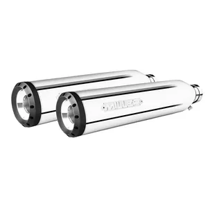 Miller Exhaust Miller, Destiny Slip-Ons polished, End cap Standard black