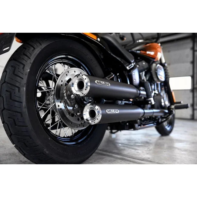 Miller Exhaust Destiny Slip-Ons black, End cap Standard polished