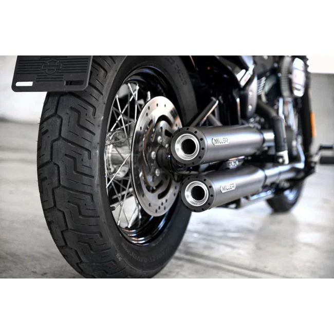 Miller Exhaust Destiny Slip-Ons black, End cap Standard black