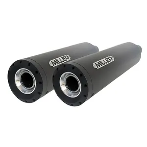 Miller Exhaust Miller, Destiny Slip-Ons black, End cap Standard black