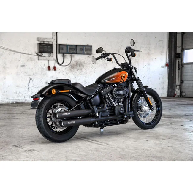 Miller Exhaust Destiny Slip-Ons black, End cap SlashCut black