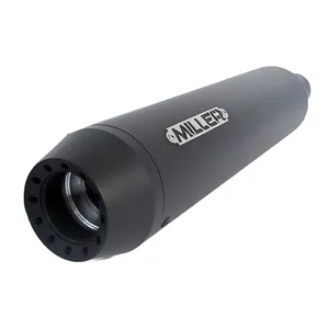 Miller Exhaust Miller, Silverado Slip-Ons black, Endcap Tapered black