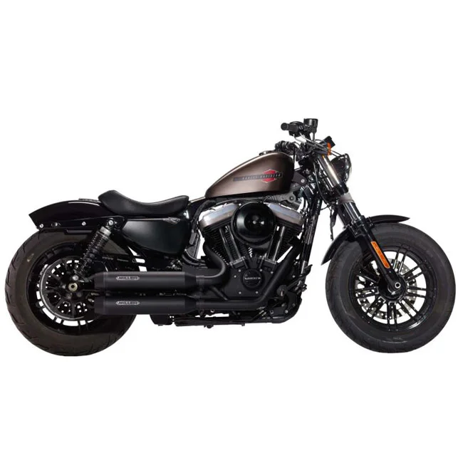 Miller Exhaust Straight Devil Exh-Syst. blk., Endcap Tapered pol.