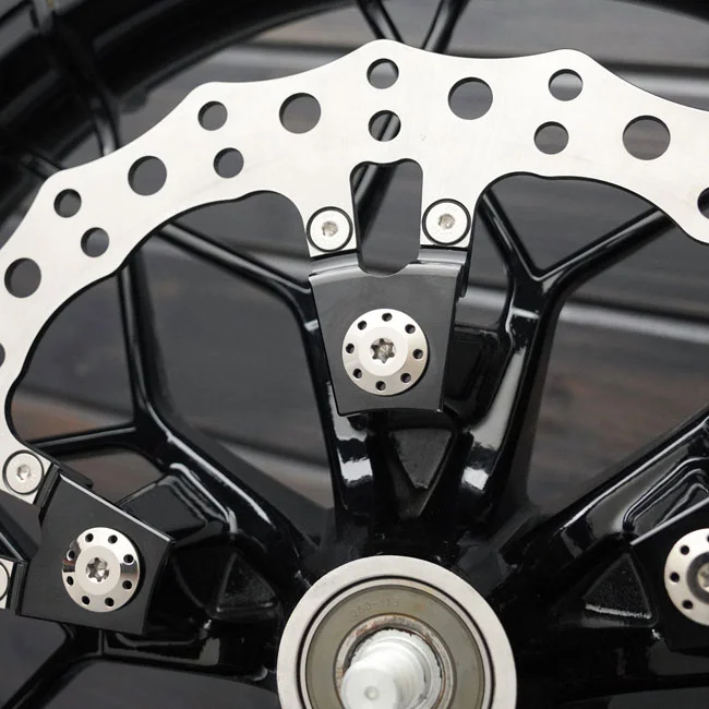 Arlen Ness Ness, Holeshot Front Rotor Bolt Kit. Polished