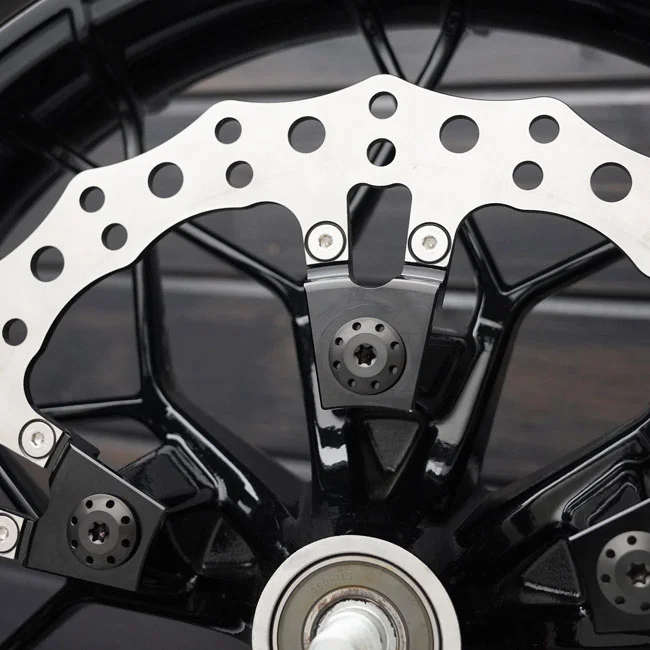 Arlen Ness Holeshot Front Rotor Bolt Kit. All Black
