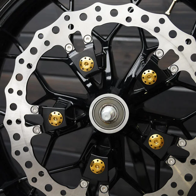 Arlen Ness Ness, Holeshot Front Rotor Bolt Kit. Gold