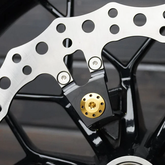 Arlen Ness Ness, Holeshot Front Rotor Bolt Kit. Gold
