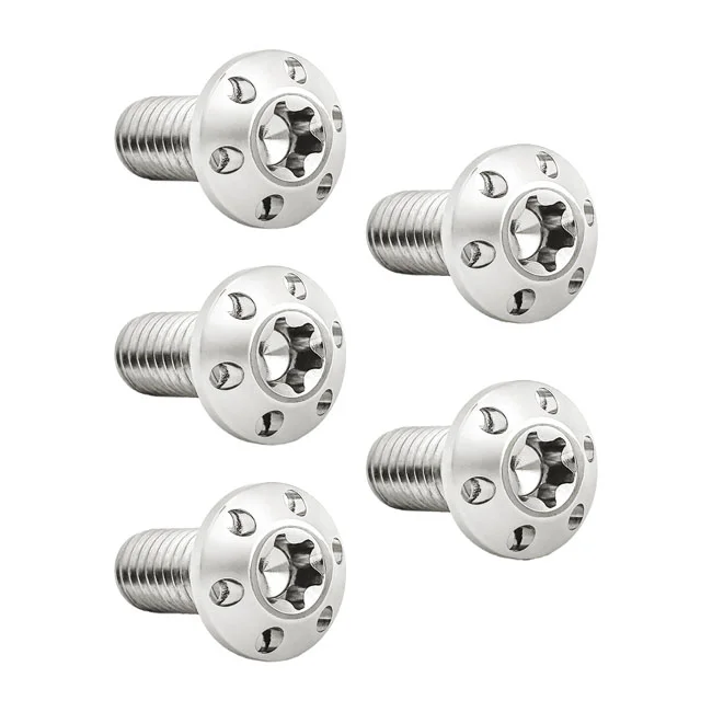 Arlen Ness Holeshot Rear Rotor Bolt Kit. Polish
