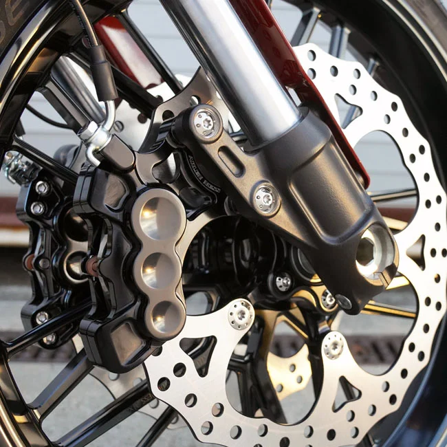 Arlen Ness Ness, Holeshot Caliper Mounting Kit. Polished