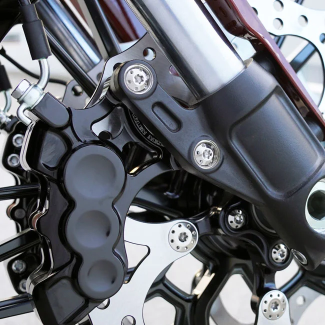 Arlen Ness Ness, Holeshot Caliper Mounting Kit. Polished