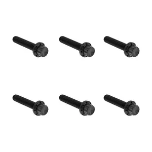 Arlen Ness Arlen Ness, Titanium 12-Point Hardware Kit, Side Cover, Blac