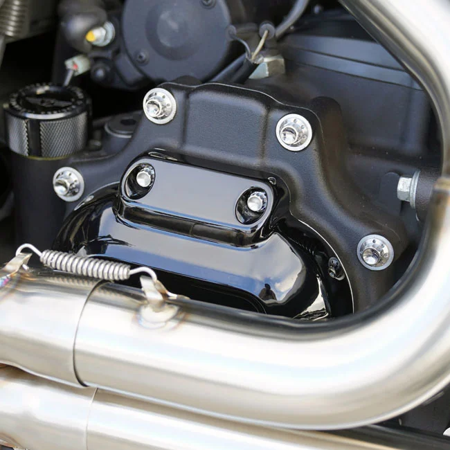 Arlen Ness Titanium 12-Point Hardware Kit, Side Cover, Pol.
