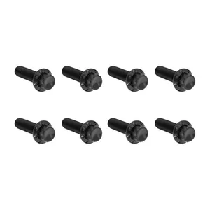Arlen Ness Arlen Ness, Titanium 12-Point Hardware Kit, Trap Door, Black