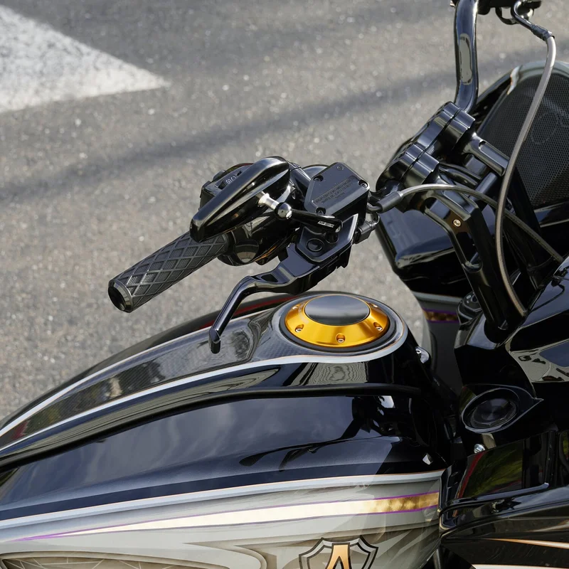 Arlen Ness Method handlebar lever set. Black