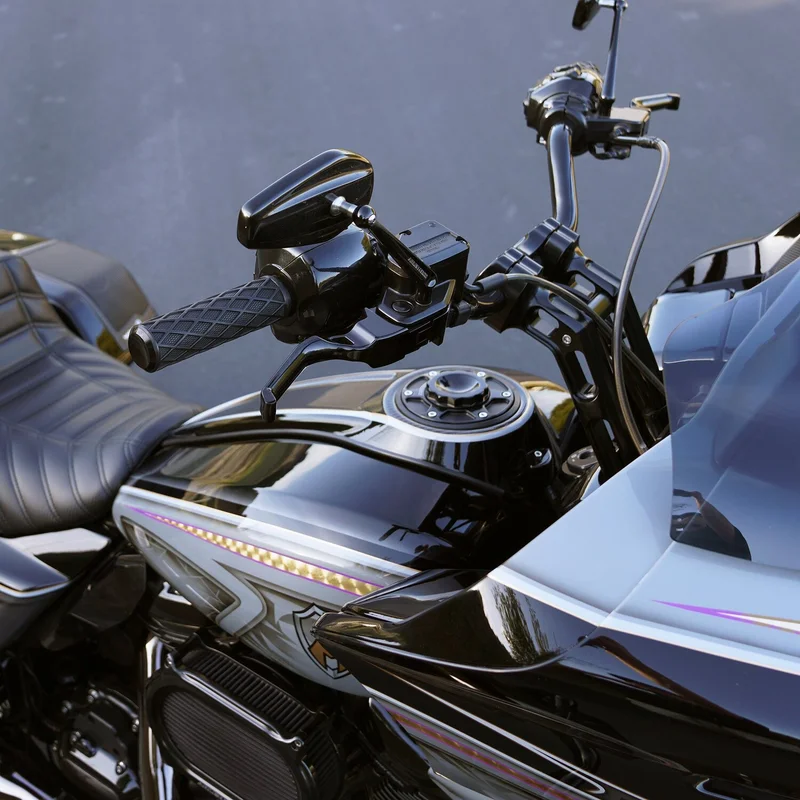 Arlen Ness Method handlebar lever set. Black