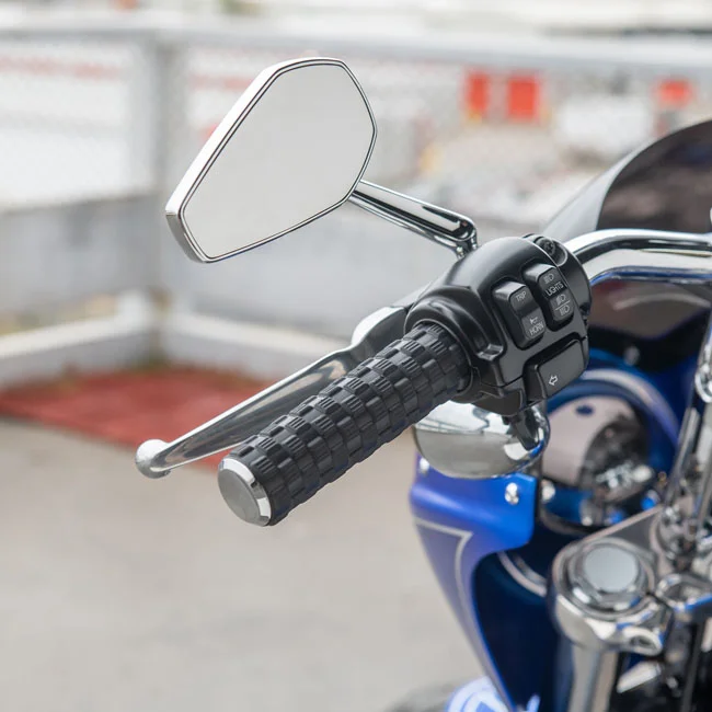 Arlen Ness Ness, Air Trax Grips Gen 2 e-Throttle, Chrome