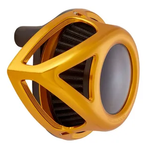 Arlen Ness Arlen Ness, Clear Tear Air Cleaner, Gold