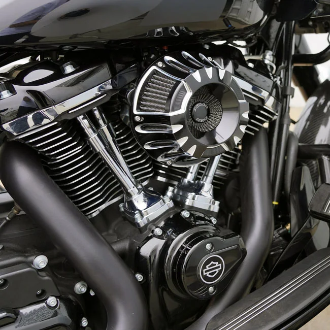 Arlen Ness Ness, Deep Cut Inverted Air Cleaner, Black