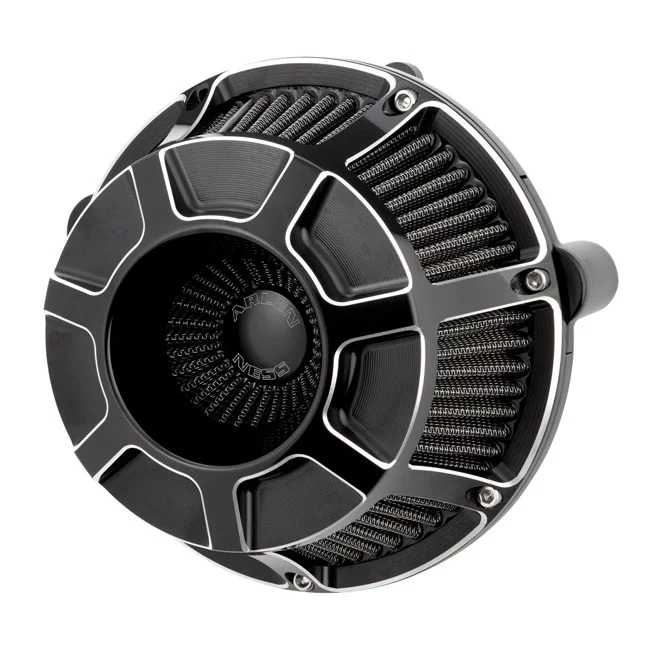 Arlen Ness Ness, Beveled Inverted Air Cleaner, Black