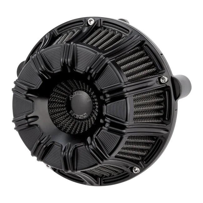 Arlen Ness 10-Gauge Inverted Air Cleaner, All Black