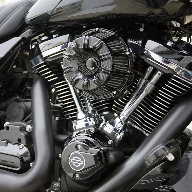 Arlen Ness 10-Gauge Inverted Air Cleaner, All Black