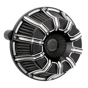 Arlen Ness Arlen Ness, 10-Gauge Inverted Air Cleaner, Black Contrast