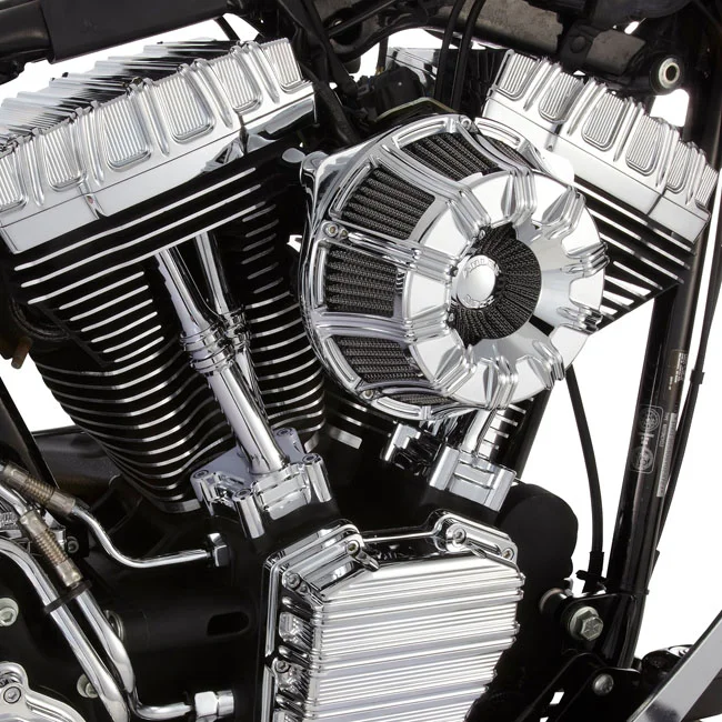 Arlen Ness Ness, 10-Gauge Inverted Air Cleaner, Chrome