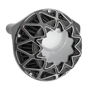 Arlen Ness Arlen Ness, Crossfire Air Cleaner, Black Conrast