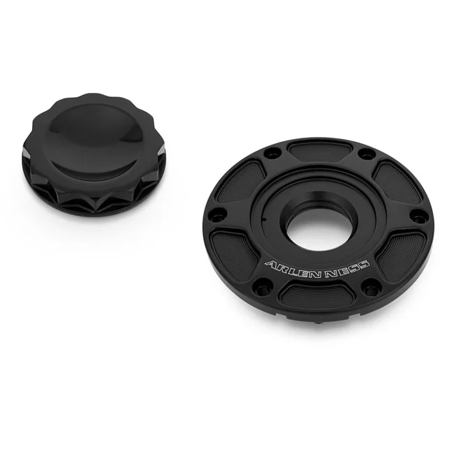 Arlen Ness 12 Point Gas Cap, All Black