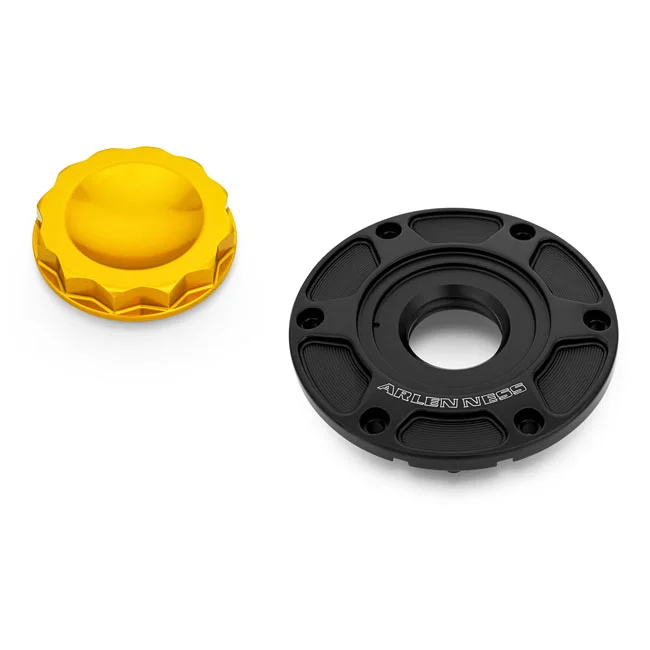 Arlen Ness 12 Point Gas Cap, Gold